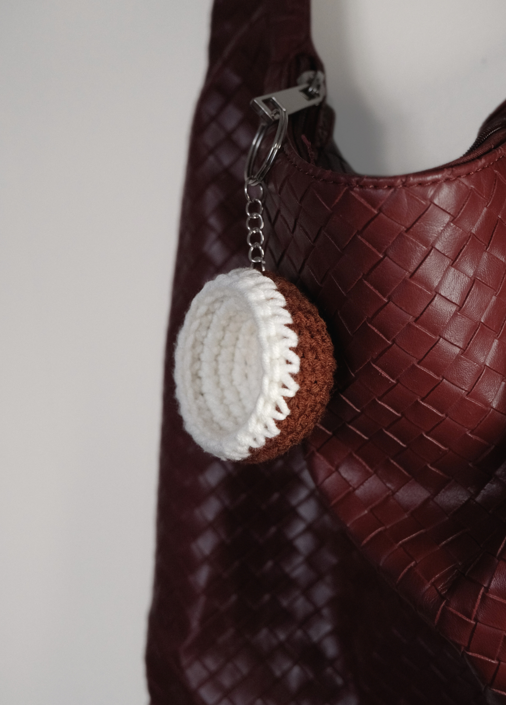 Coconut Crochet Keychain