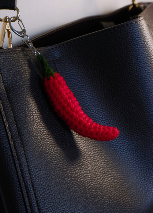 Chilli Crochet Keychain