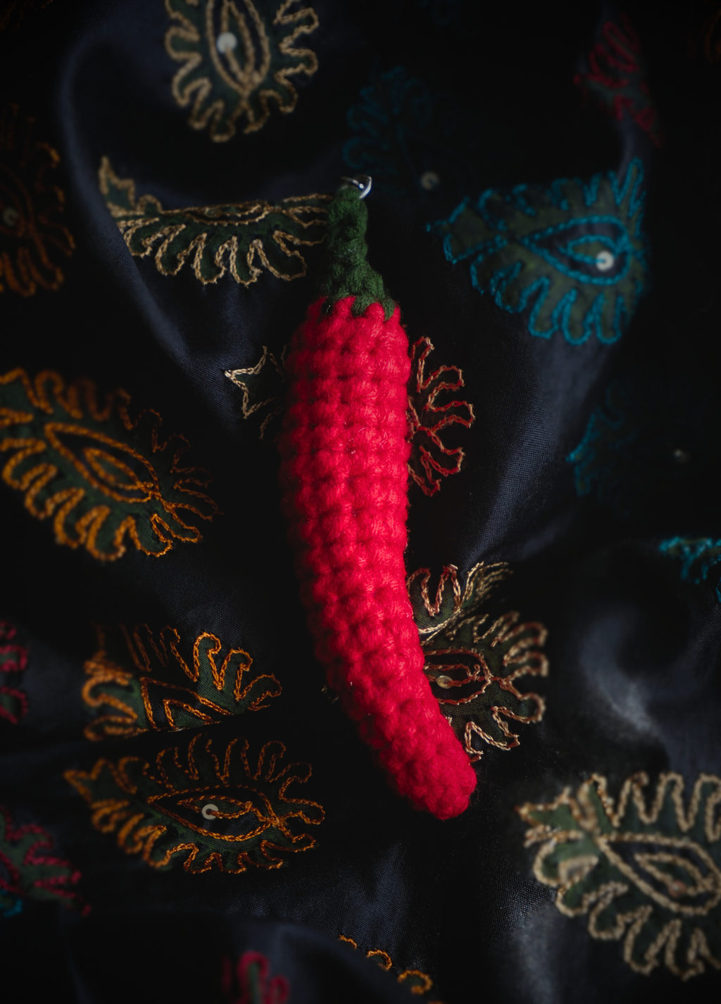 Chilli Crochet Keychain