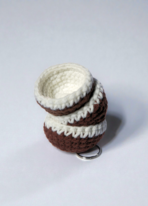 Coconut Crochet Keychain
