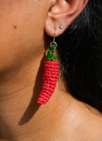 Crochet Chilli Earrings