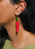 Crochet Chilli Earrings