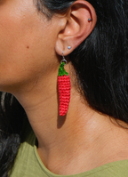 Crochet Chilli Earrings