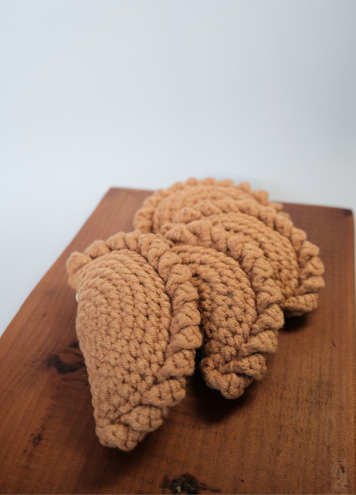 Crochet Curry Puff Keychain